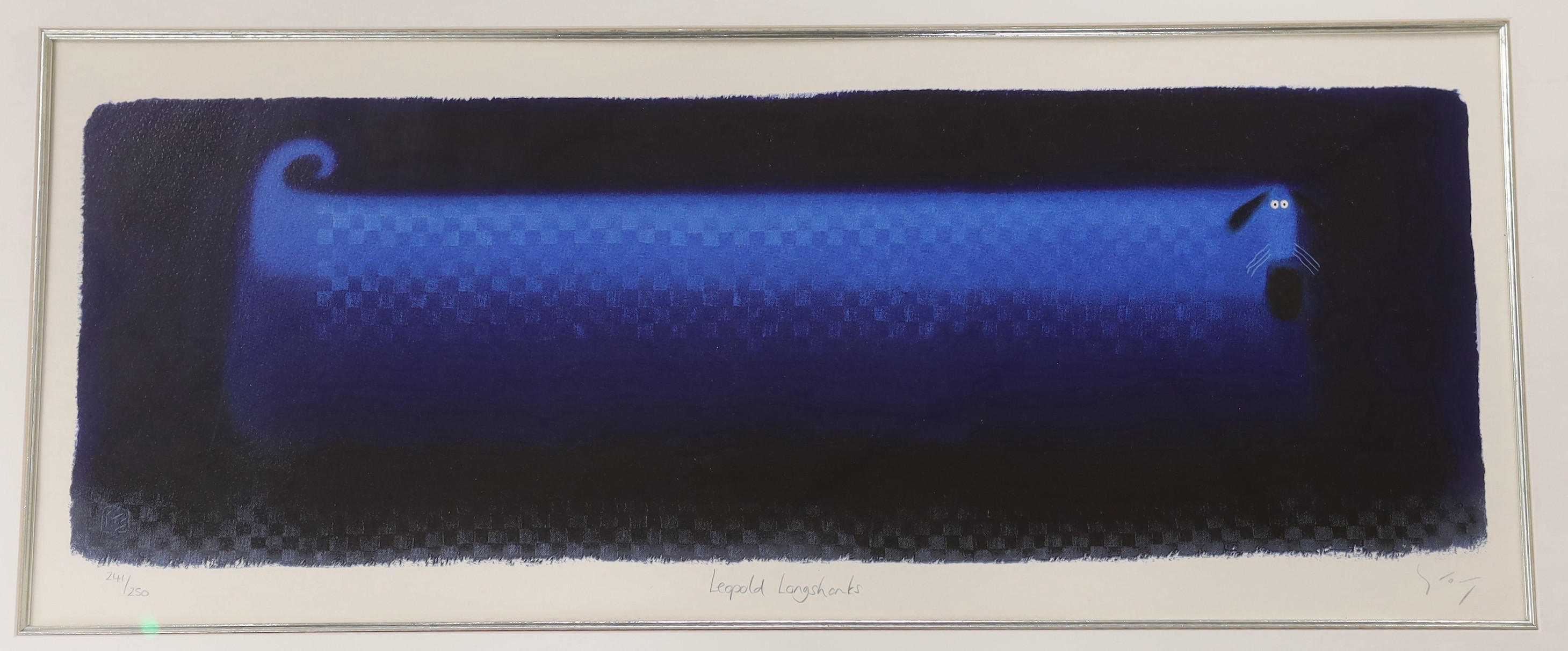 Govinder Nazran (1964-2008), pair of limited edition prints, 'Lola Longbottom' and 'Leopold Longshanks', signed in pencil, 241/250, 28 x 69cm